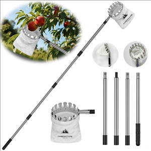 5.3' Fruit Picker Tool with Stainless Steel Pole